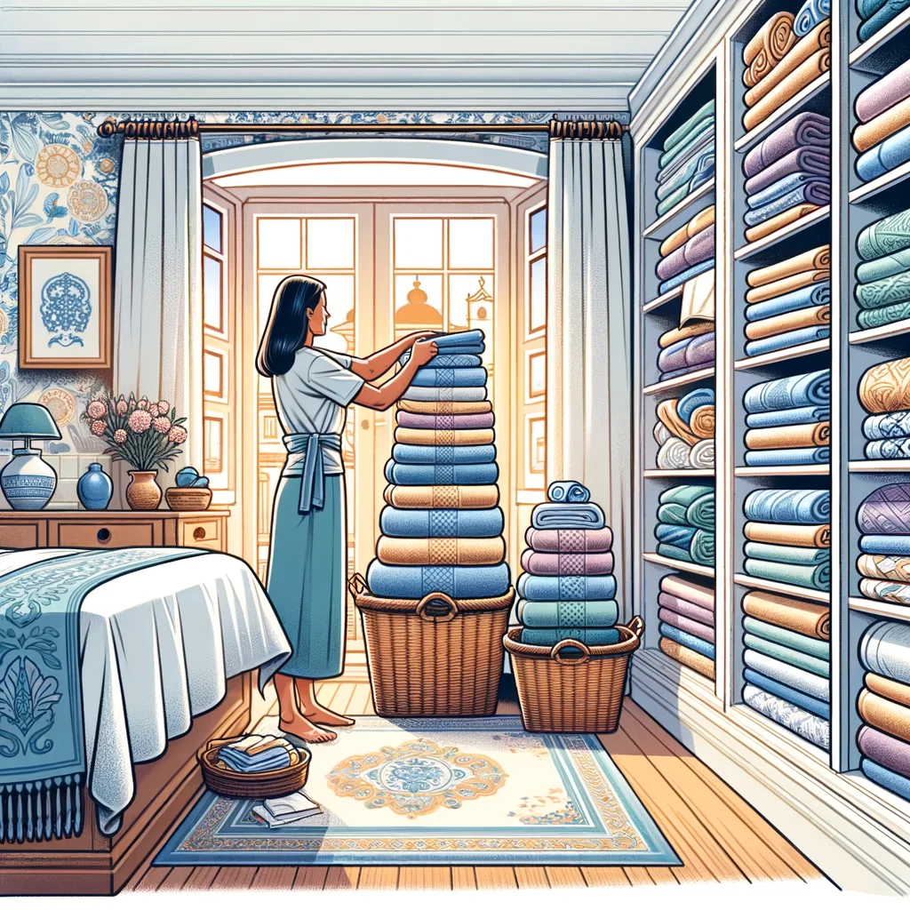 Organização de Roupas de Cama e Banho: Dicas Práticas 1 limpezas organizacao de roupas de cama e banho dicas praticas
